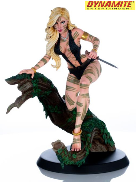 Dynamite Entertainment Women of Dynamite J. Scott Campbell Sheena, Queen of The Jungle Night Stalker Variant Statue